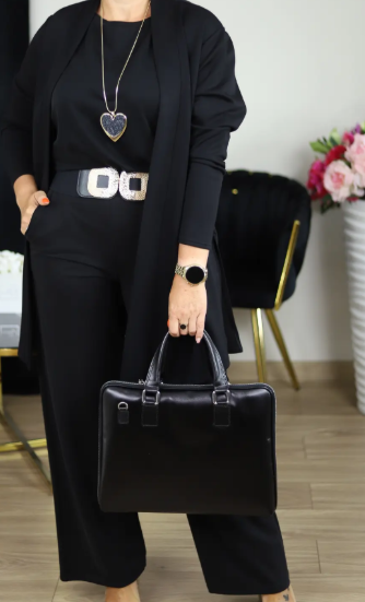 GABRIELLA | Ensemble de 3 Pièces avec Cardigan Long Confort Élégant et Style Polyvalent pour Toutes les Occasions