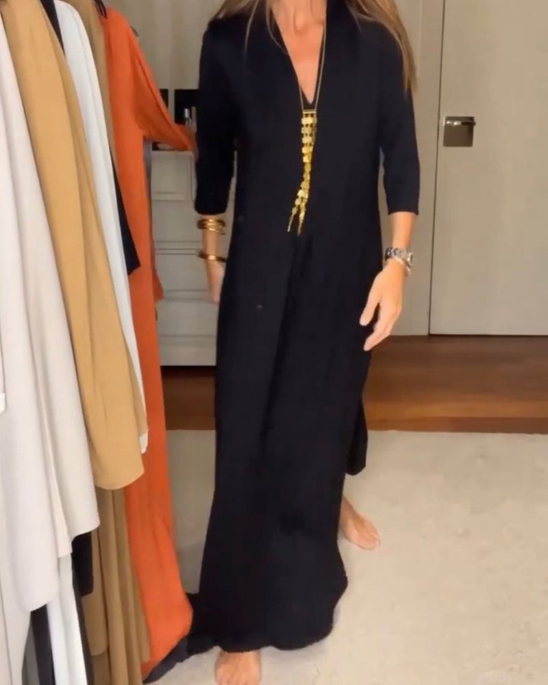 PAMELA | Robe Décontractée avec Élégance Intemporelle et Confort Flottant