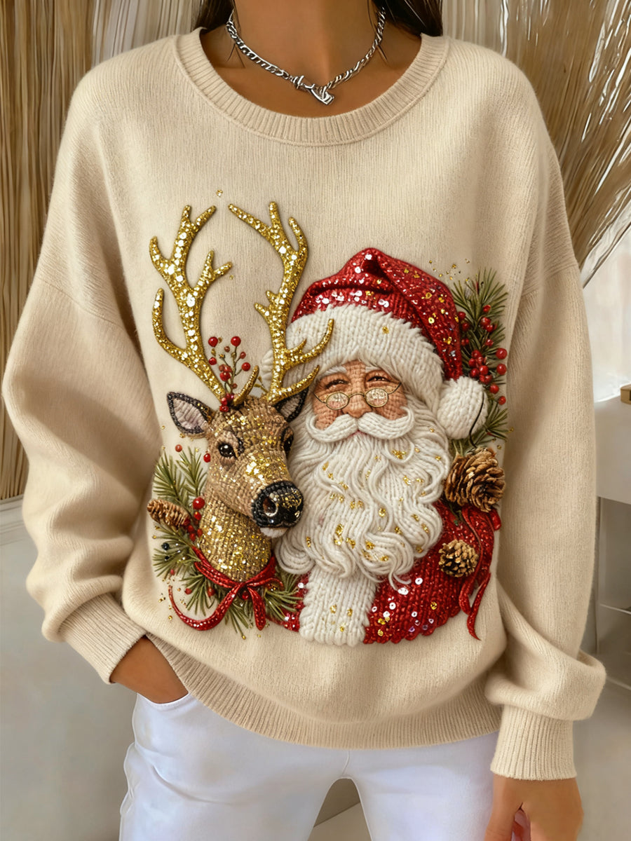 Santa - Pull Vintage Décontracté