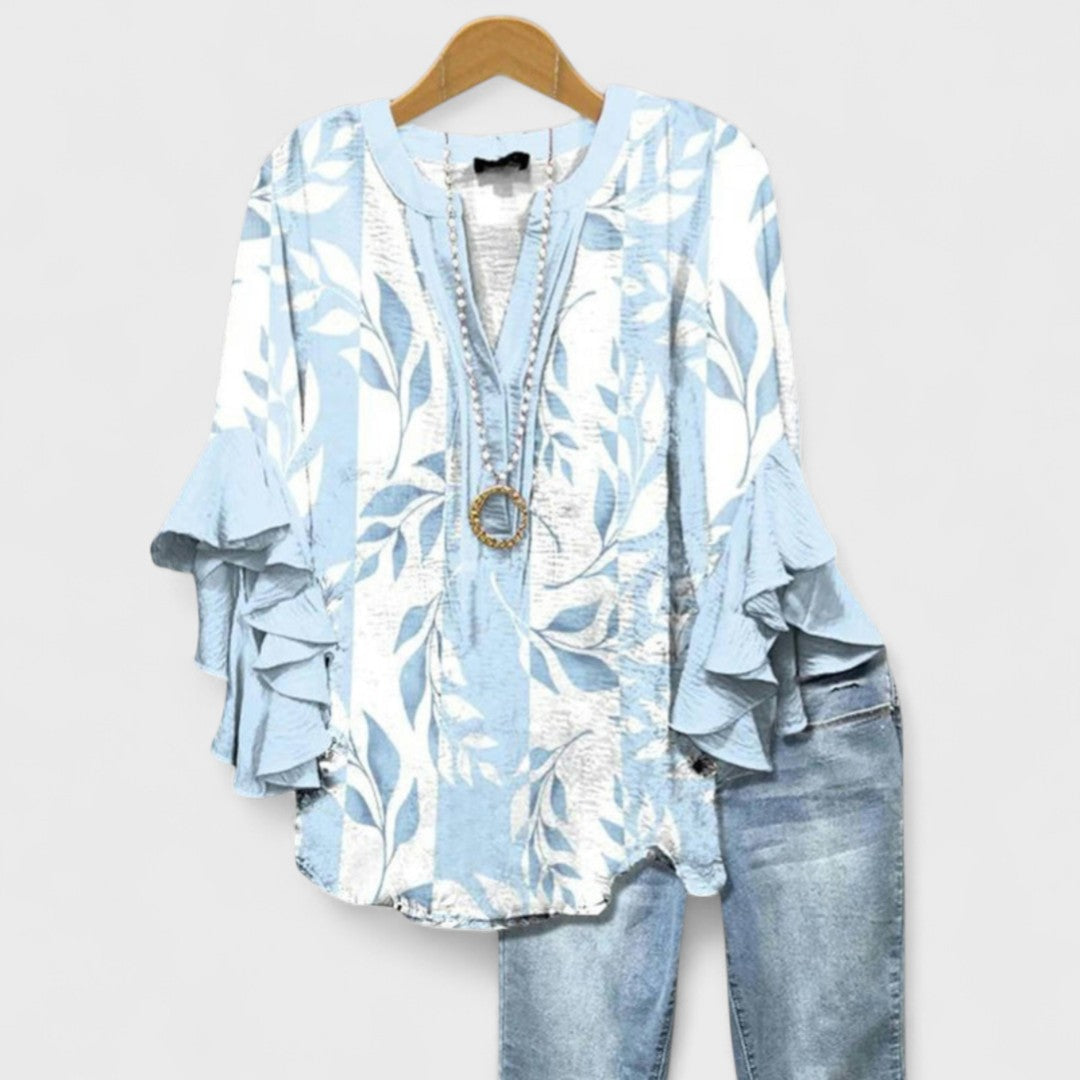 Isabelle - Élégante Blouse à Motif Floral