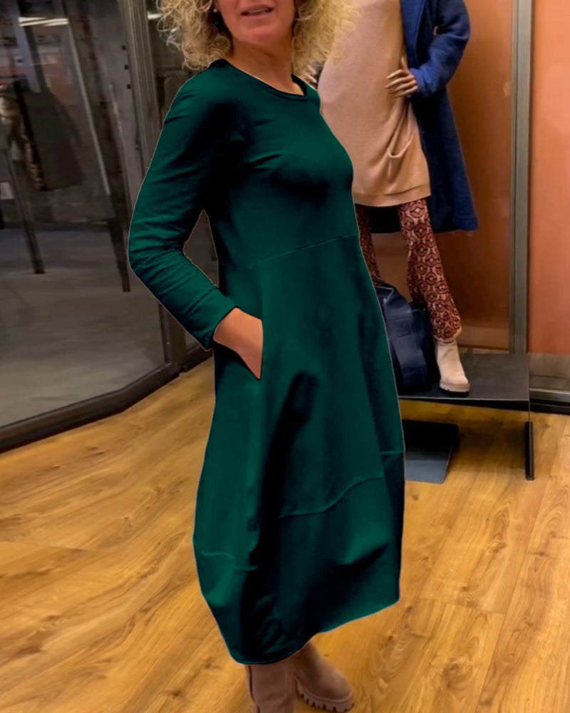 SOFIA | Robe Midi Élégante qui Met en Valeur la Silhouette et Te Fait Te Sentir Sûre Chaque Jour