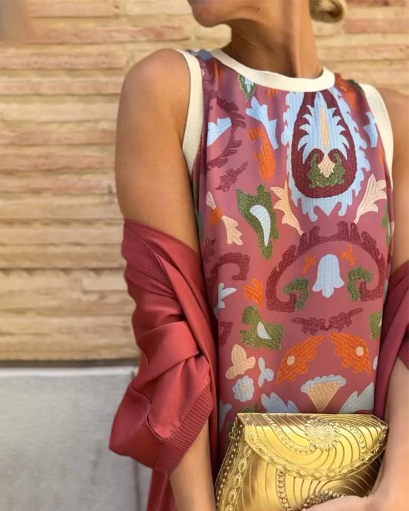 VALENTINA | Ensemble Deux Pièces avec Imprimé Moderne pour Confort Urbain et Style Quotidien