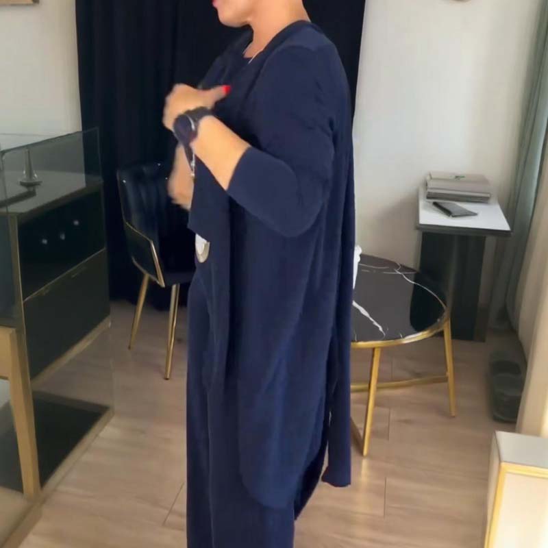 GABRIELLA | Ensemble de 3 Pièces avec Cardigan Long Confort Élégant et Style Polyvalent pour Toutes les Occasions